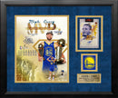 Steph Curry Finals MVP Photo & Autographed Card Golden State Warriors Framed Collage - 1/316 by Dynasty Sports & Framing