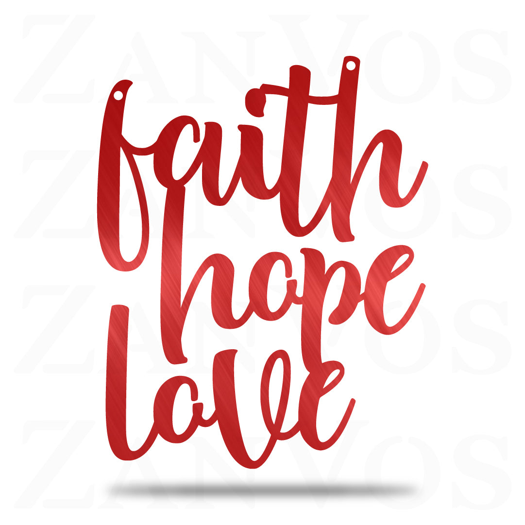 Cursive Faith Hope Love, photo 7 of 7