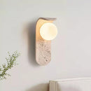 Curve Solis Travertine Wall Lamp