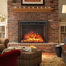 Curved Recessed Electric Fireplace Insert with Remote Control and Overheat Protection-26 Inch by LJGDeals