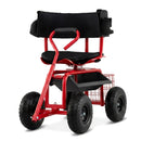 Cushioned Rolling Garden Cart Scooter with Storage Basket and Tool Pouch by LJGDeals