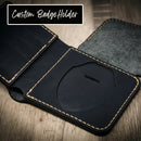 Badge Trifold Wallet - Black