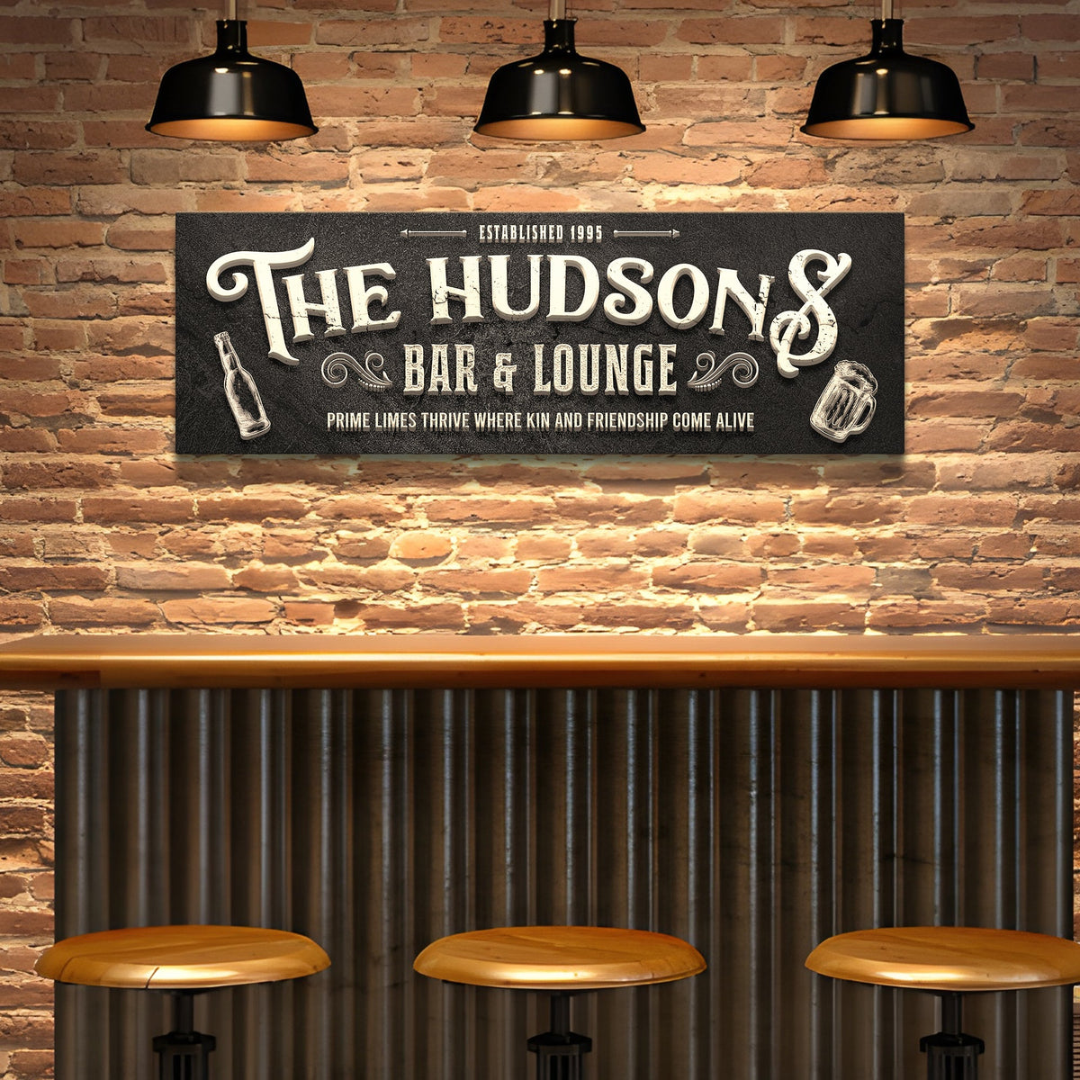 Custom Bar & Lounge Sign II, photo 2 of 7
