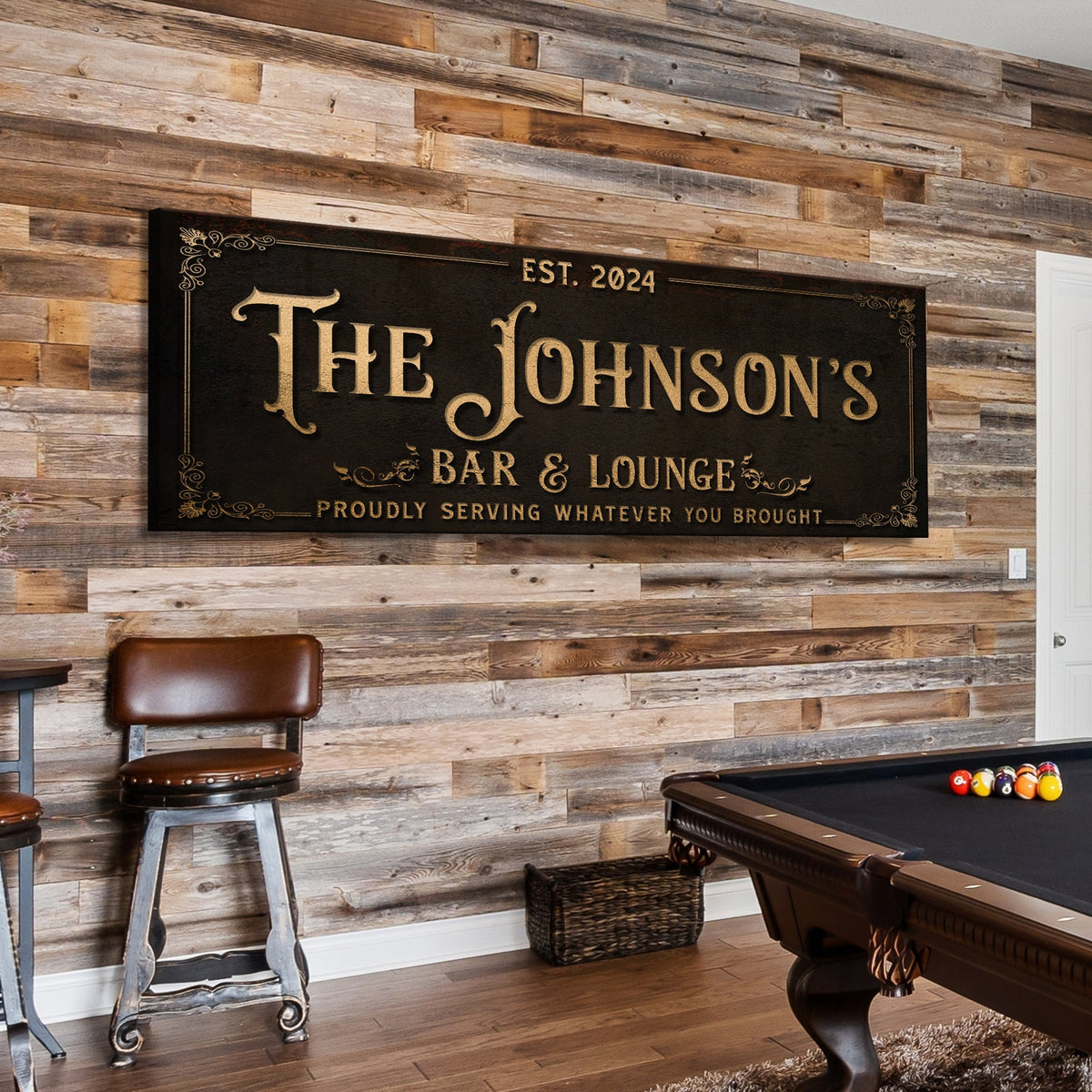 Custom Bar & Lounge Sign III, photo 3 of 7