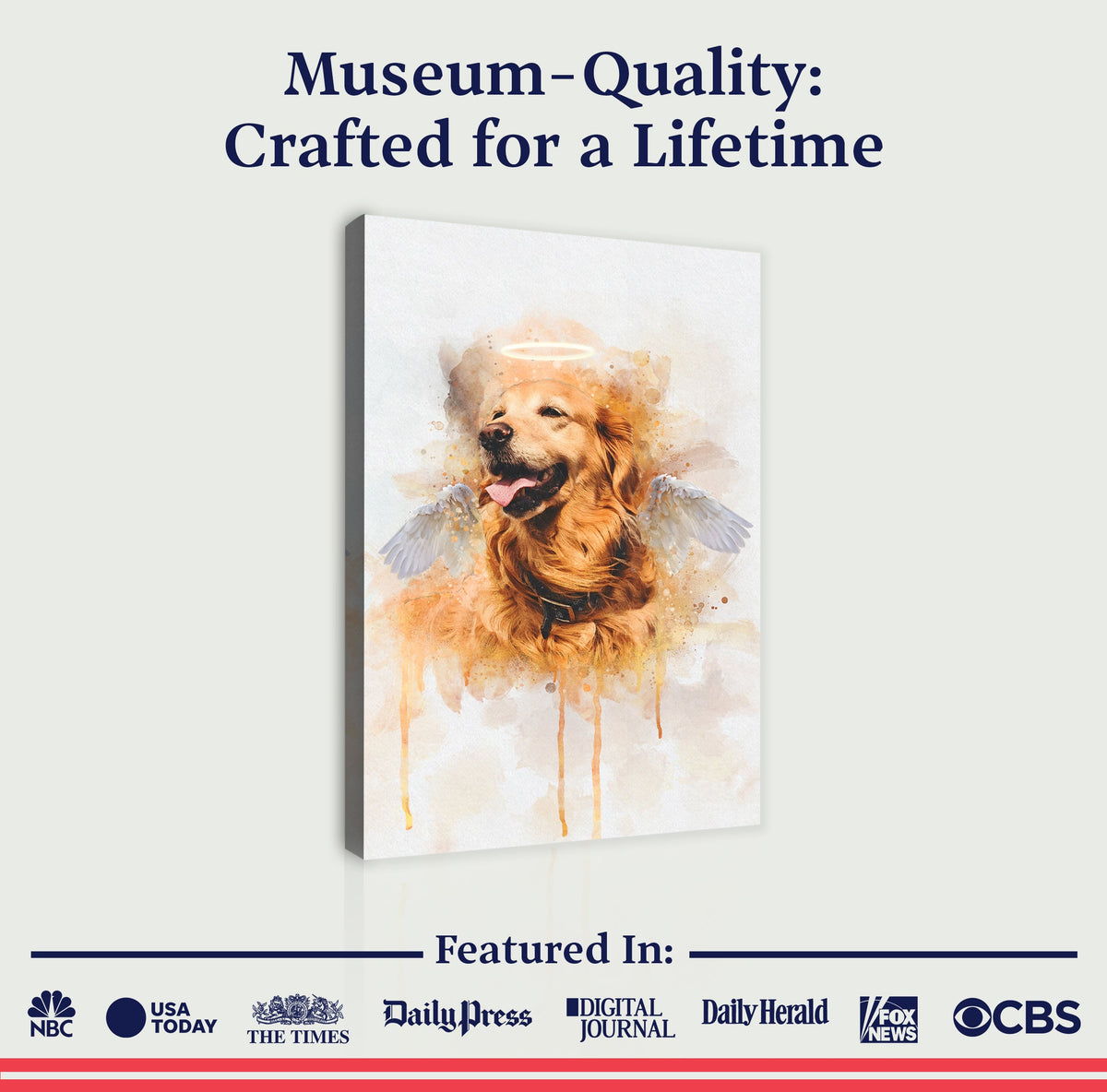 Custom Dog Watercolor Portrait, photo 4 of 8