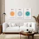 Sun Salt and Sea Aura Posters Wall Decor Set by Wall Art Set