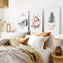 Winter Wonderland Christmas Wall Art Prints Set by Wall Art Set