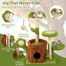 Cute Cat Tree Indoor Pet Jungle Activity Center-Green by LJGDeals