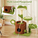 Cute Cat Tree Indoor Pet Jungle Activity Center-Green by LJGDeals