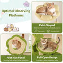 Cute Cat Tree for Adult Cats Multi-level Kitty Tower with Trunk Condo-Green by LJGDeals