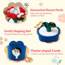 Cute Cat Tree with Flower Padded Perch for Indoor Cats by LJGDeals