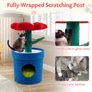 Cute Cat Tree with Flower Padded Perch for Indoor Cats by LJGDeals