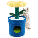 Cute Cat Tree with Flower Padded Perch for Indoor Cats by LJGDeals