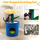 Cute Cat Tree with Flower Padded Perch for Indoor Cats by LJGDeals