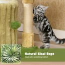 Cute Cat Tree with Sisal Scratching Posts and Dangling Ball