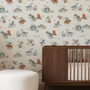 Gentle Dino Days – Dinosaur Wallpaper for Nurseries & Kids Rooms