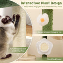 Cute Flower Cat Tree Modern Kitty Tower with Plush Top Perch-Multicolor by LJGDeals