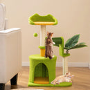 Cute Palm Cat Tree for Indoor Cats with Artificial Leaves-Green by LJGDeals