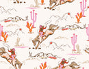 Whimsical Cowgirl Rodeo Wallpaper - Peel and Stick Western Wallpaper