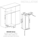 72-Inch Upright Dual-Zone Wine & Beverage Center by KingsBottle.com