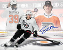 Cutter Gauthier Philadelphia Flyers Autographed 8" x 10" Draft Hockey Collage Photo by Dynasty Sports & Framing
