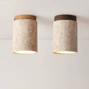 Cylinder Travertine Ceiling Light