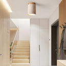 Cylinder Travertine Ceiling Light