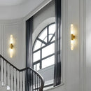 Cylindrical Alabaster Slim Wall Lamp
