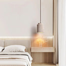 Cylindrical Caelia Travertine Pendant Light