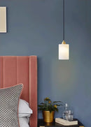 Cylindrical Alabaster Pendant Light