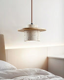 Cylindrical Stonova Duo Travertine Pendant Light