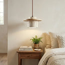 Cylindrical Stonova Duo Travertine Pendant Light