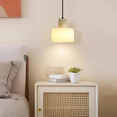 Cylindrical plaster Pendant Light