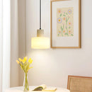 Cylindrical plaster Pendant Light