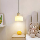 Cylindrical plaster Pendant Light