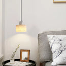 Cylindrical plaster Pendant Light