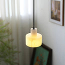 Cylindrical plaster Pendant Light