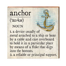 Achor Definition Wooden Sign | Wall Art Print on Real Wood | Coastal Nautical Tropical Beach House Home Decor