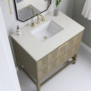 James Martin Emmeline 36" Single Bathroom Vanity, Pebble Oak