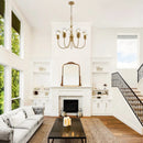 26 Inch Uriah 5-Light Golden Chandelier