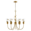 26 Inch Uriah 5-Light Golden Chandelier