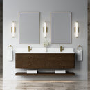 James Martin Allamari 72" Floating Double Bathroom Vanity, Sable