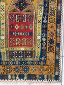 Antique Anatolian Wool Prayer Rug 4’ x 6’6”