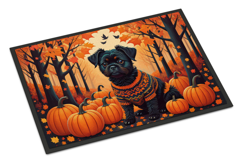 Affenpinscher Fall Indoor or Outdoor Mat 24x36