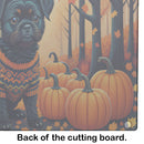 Affenpinscher Fall Glass Cutting Boards – Durable, Decorative Kitchen Art Large