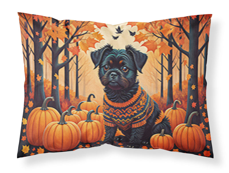 Affenpinscher Fall Fabric Standard Pillowcase