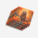 Afghan Hound Fall Foam Coaster