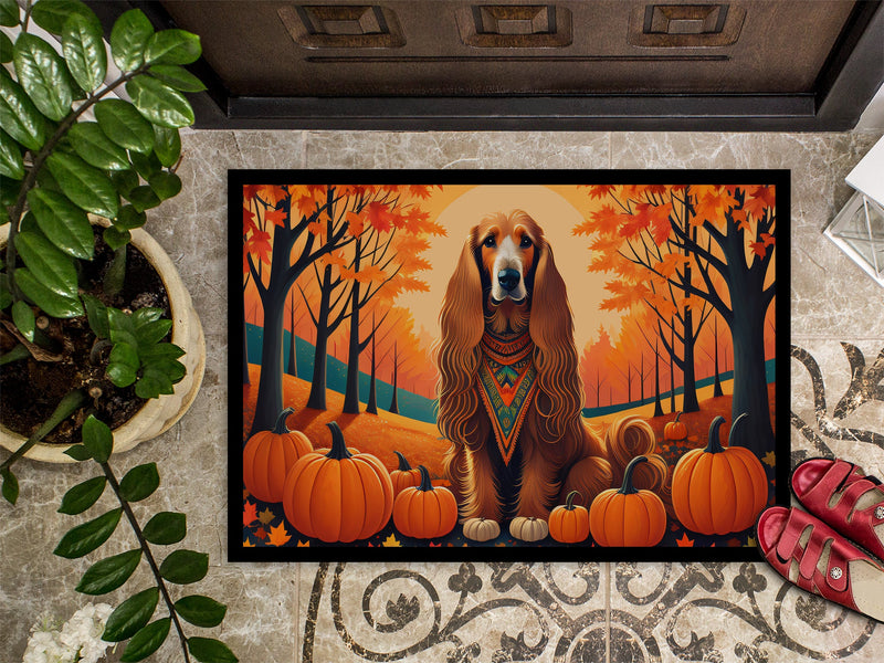 Afghan Hound Fall Doormat 18x27