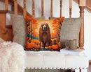Afghan Hound Fall Throw Pillow - 14x14 Decorative Pillow – Art for Your Home & Patio