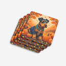 Airedale Terrier Fall Foam Coaster